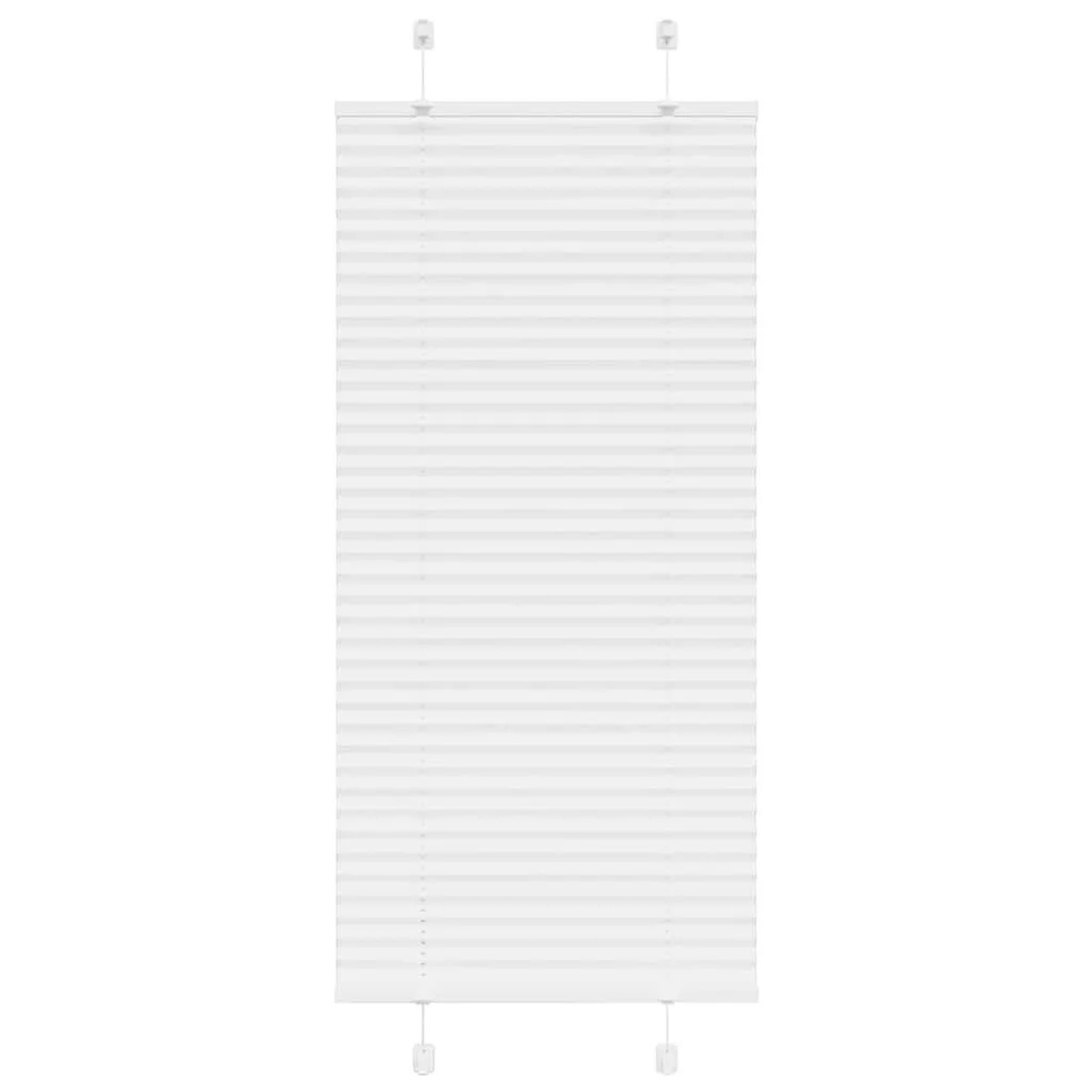 vidaXL Plissee Weiß 60x100 cm Stoffbreite 59,4 cm Polyester 4015475 günstig online kaufen