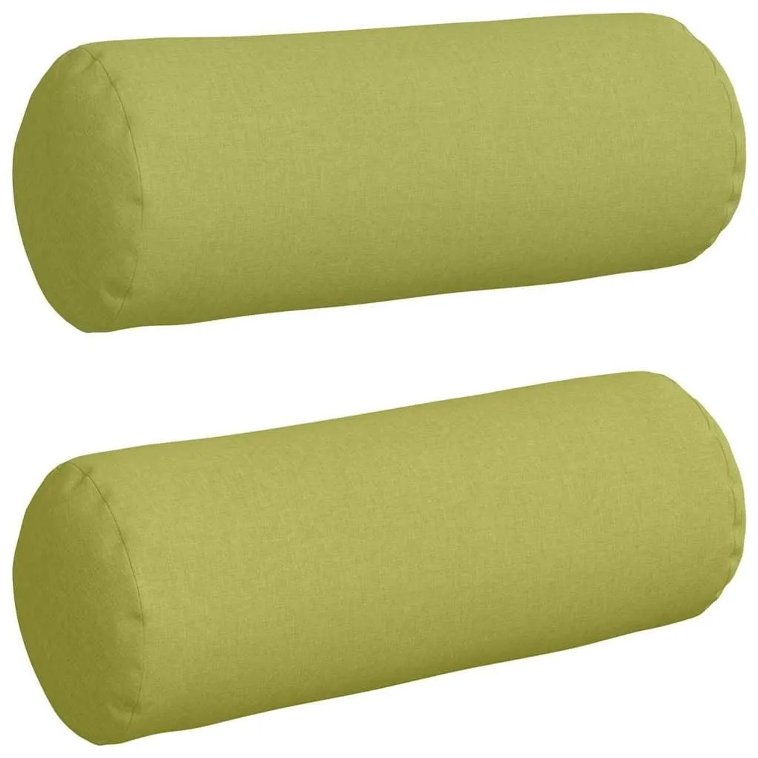 vidaXL Bolsterkissen 2 Stück Hellgrün Ø 25 x 70 cm Stoff 42014321