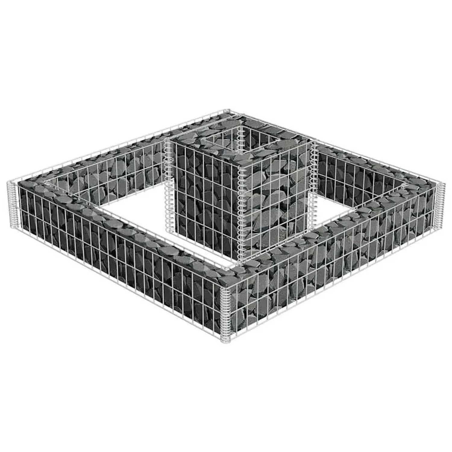 vidaXL Gabionen-Pflanzkübel Verzinkter Draht 141625_4