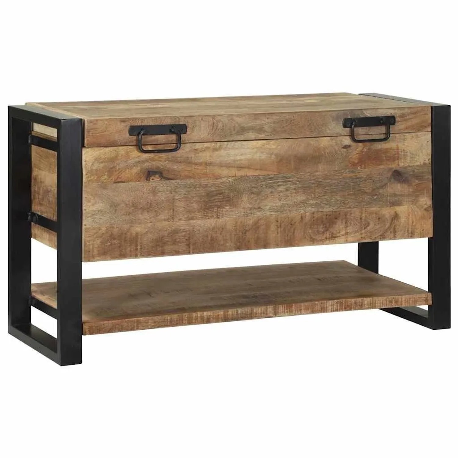 vidaXL Aufbewahrungsbox Braun 80 x 35 x 45 cm Massivholz Mango 4015975