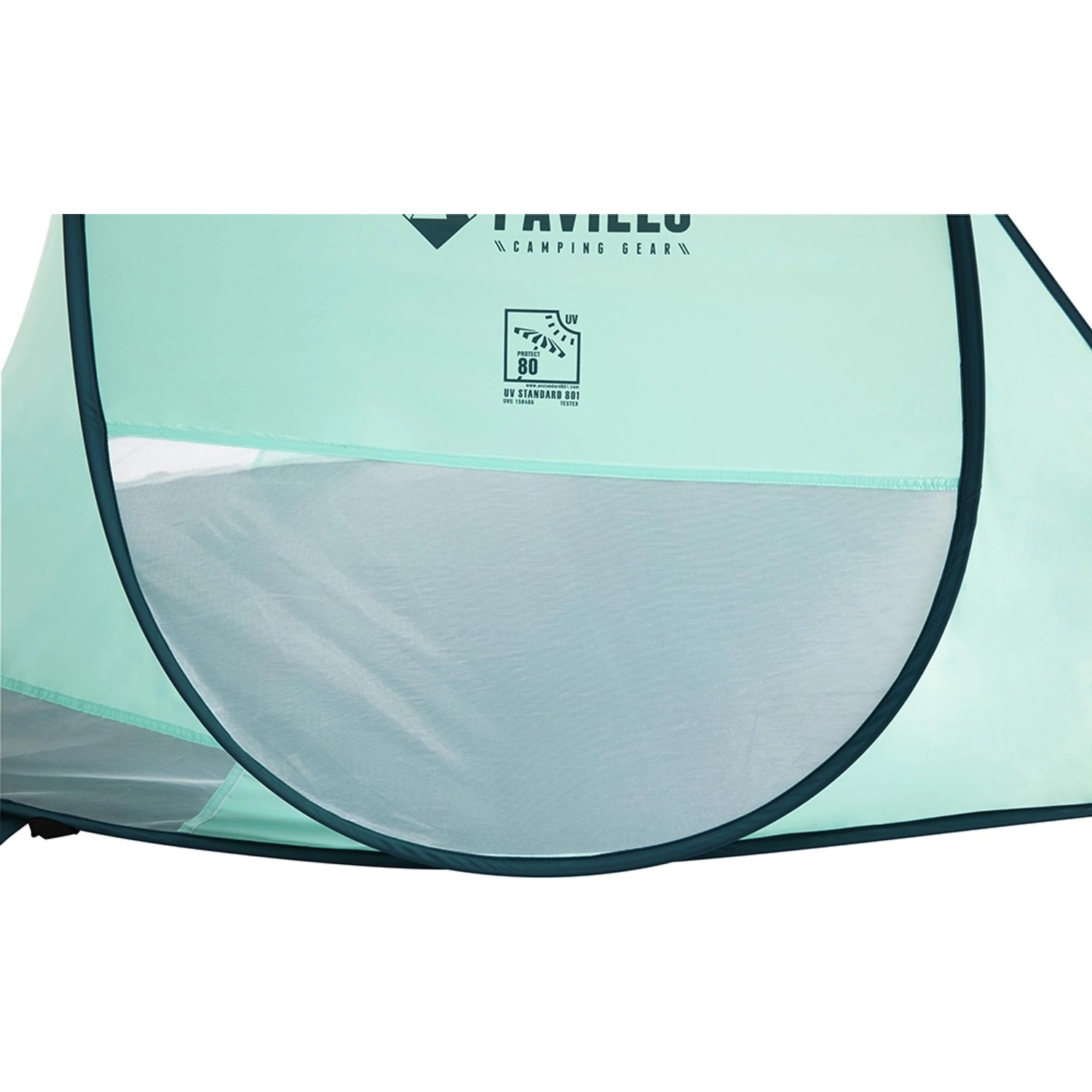 Pavillo Strandmuschel Beach Quick 2 Tent, mintgrün mit Netzfenster und UV-Schutz 80.