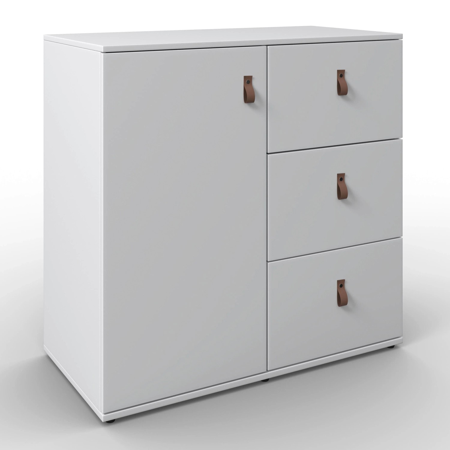 Bessagi Home Kommode Mick Weiß MDF