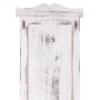 Wandgarderobe H33 2er-Set im Shabby Chic Look, weißes Holz mit Aufhängeösen.