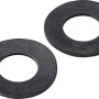 2er-Set schwarze Dichtmanschetten, Ø 63 mm, für Spülrohrdichtungen.