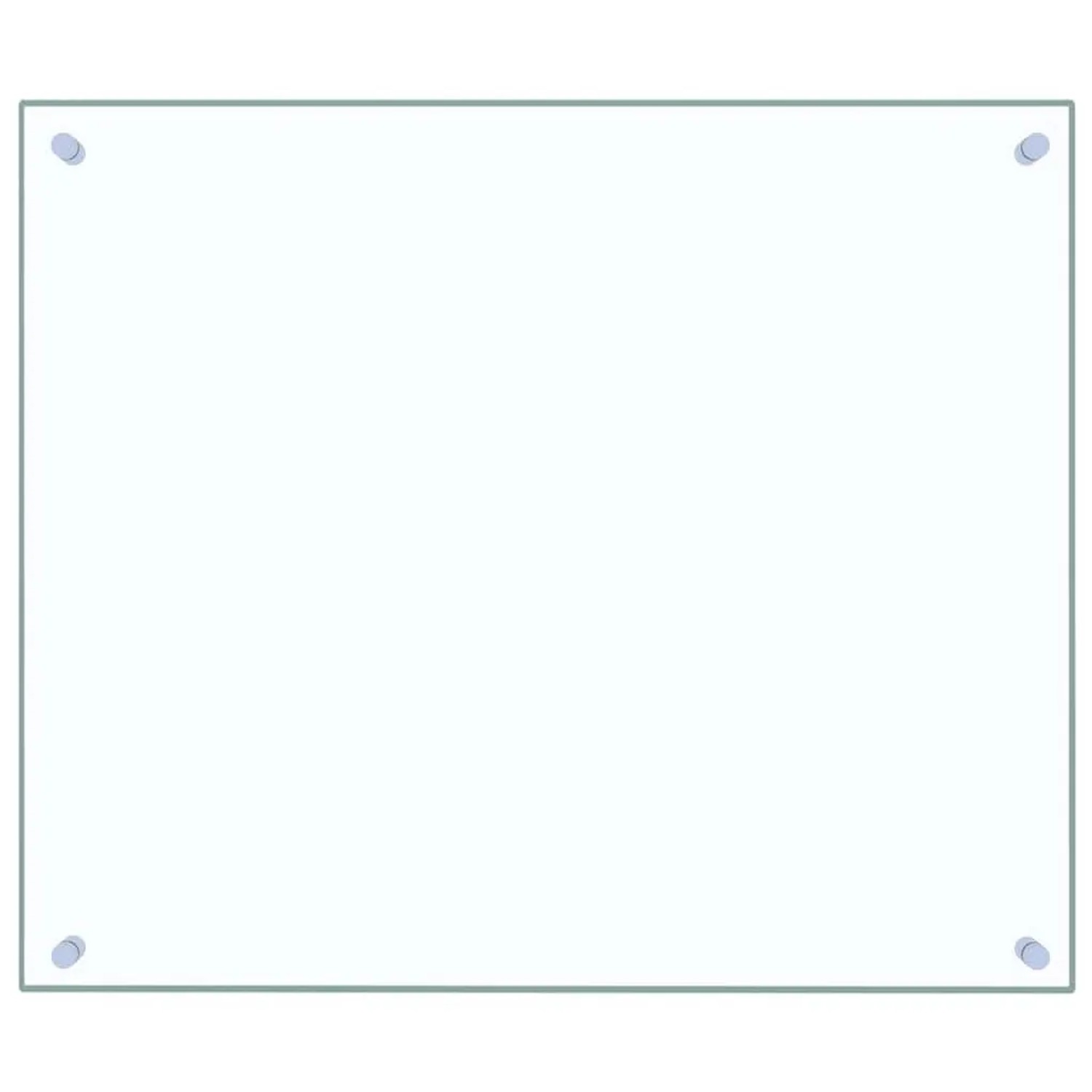 vidaXL Küchenrückwand Transparent 70x60 cm Hartglas 249468