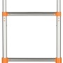 REV Ritter LED-Arbeitsleuchte LIFT, höhenverstellbar, grau-orange, 50W. Flexibler Baustrahler.