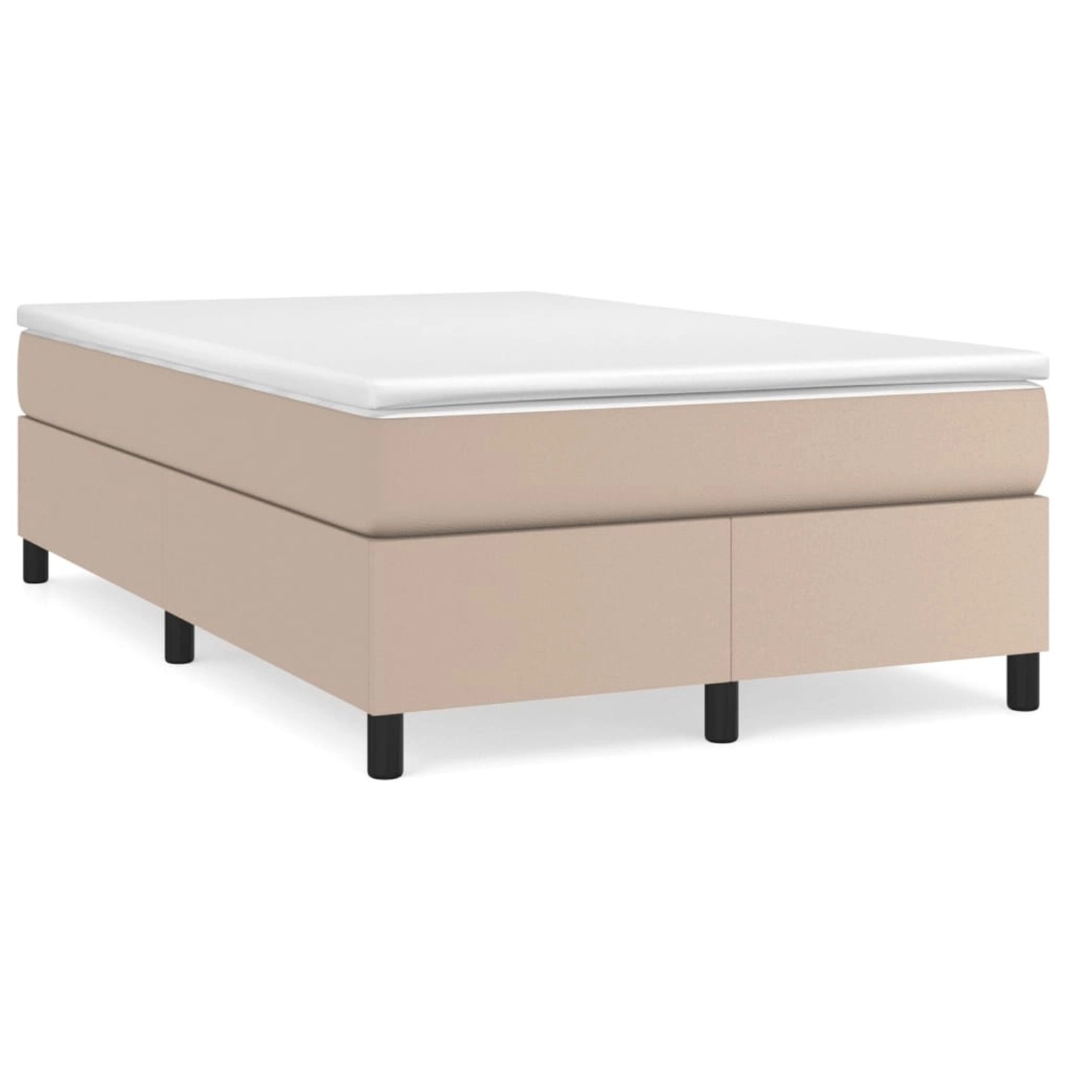 vidaXL Boxspringbett Matratze Cappuccino-Braun 120x200cm Kunstleder1466023 günstig online kaufen