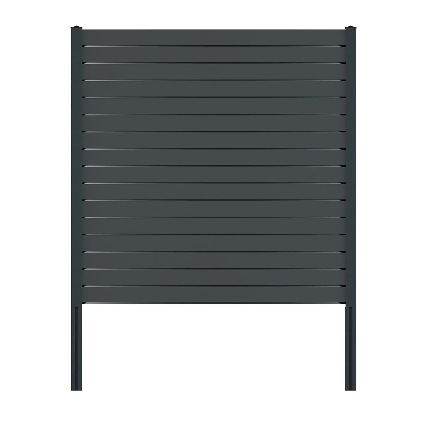 Vidual Sichtschutzzaun Pure 100 Anthrazit 1,8 m x 15,99 m