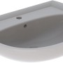 Geberit Renova Handwaschbecken, 65 cm, Manhattan, mit Hahnloch und Überlauf.