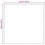 vidaXL Kunstfell Hasen Teppich Olite Beige 240 x 240 cm Polyester 42021644_10