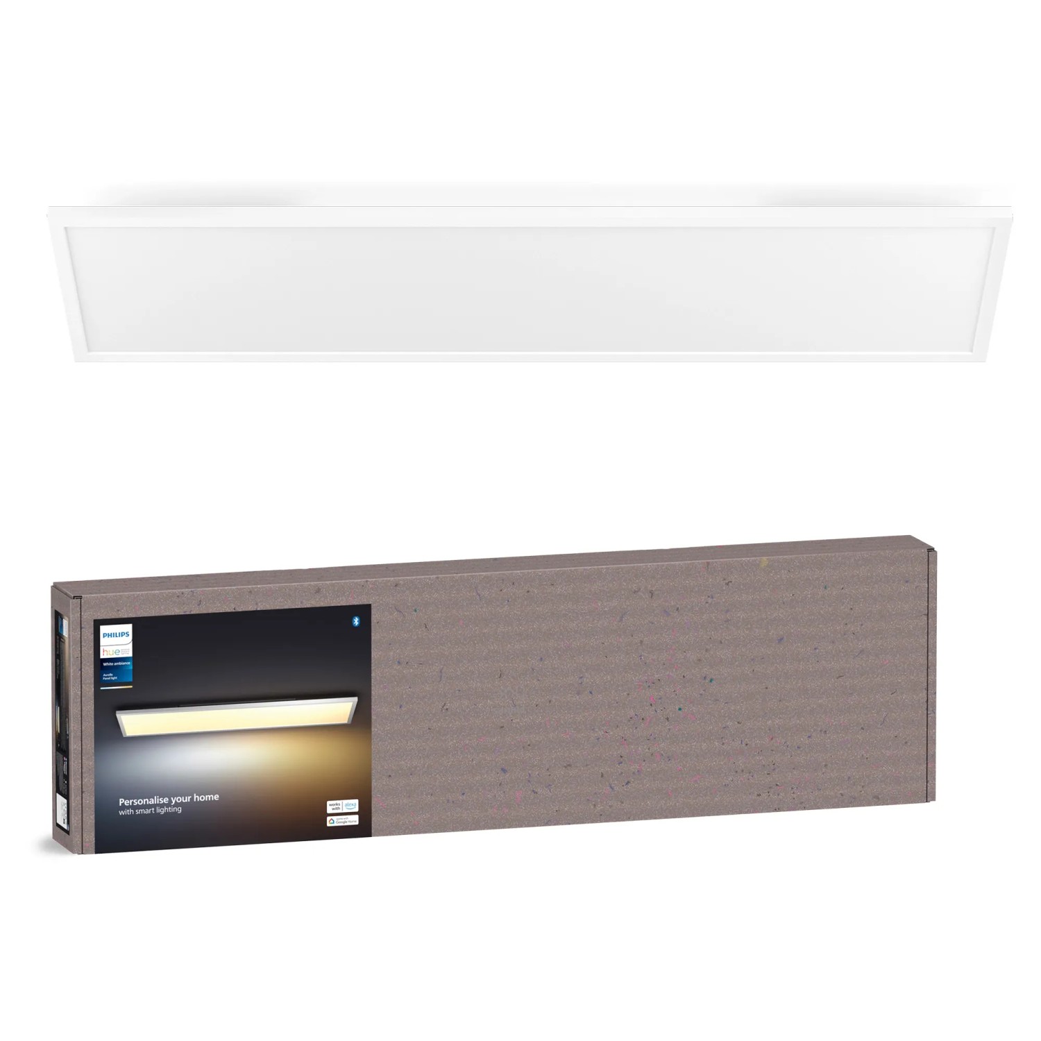 Philips Hue Aurelle LED-Panel, 120x30 cm, Weiß, mit Verpackung. Smarte Leuchte für individuelles Licht.