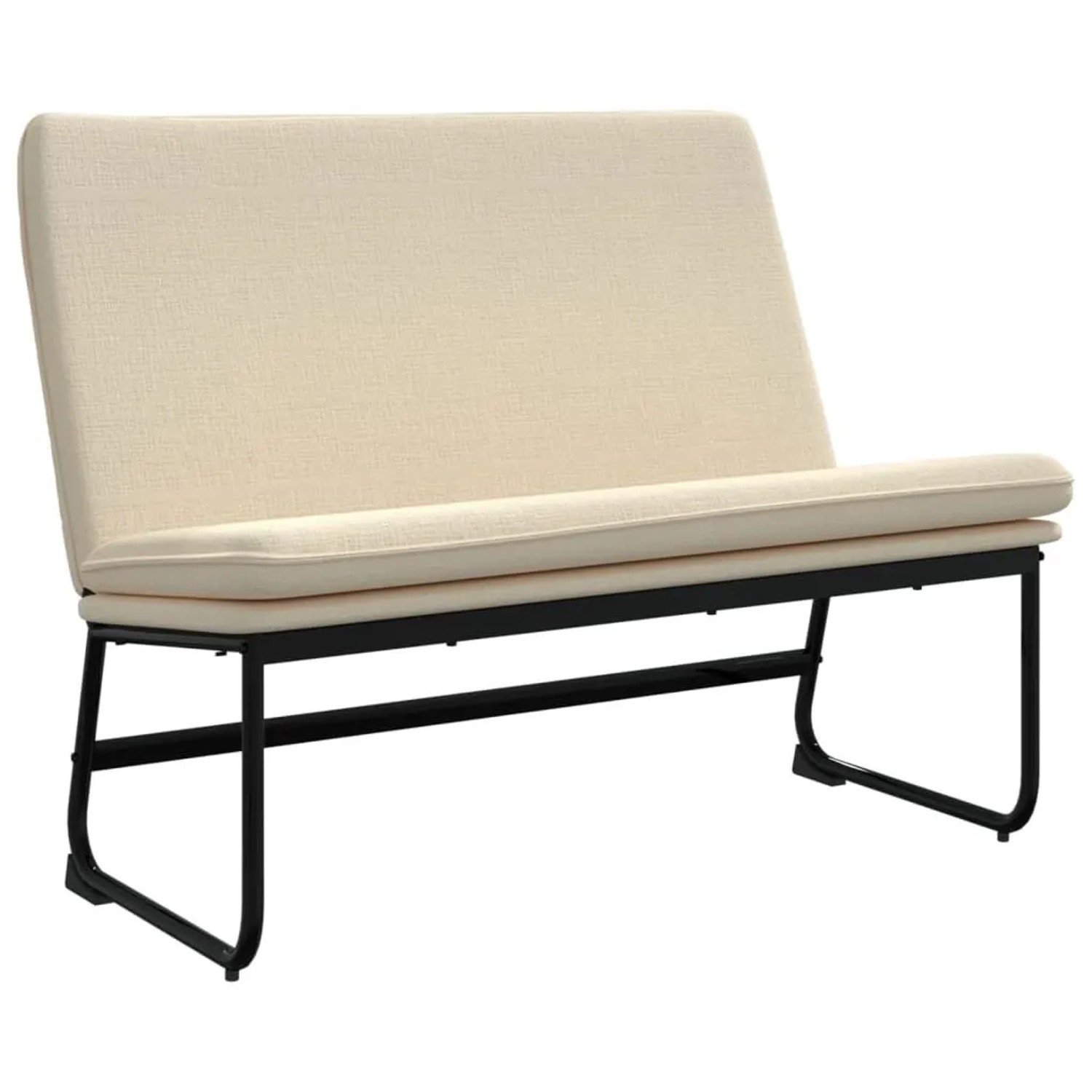 vidaXL Sitzbank Creme 100x75x76 cm Stoff 351327