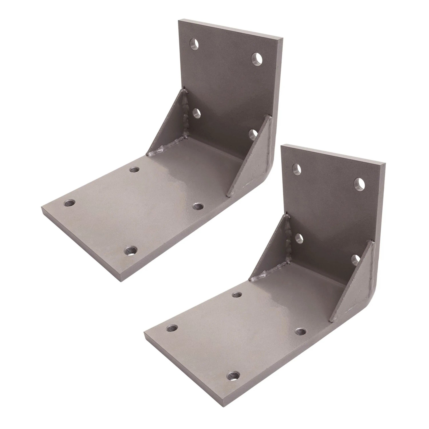 MCW 2er-Set Deckenadapter für Kassetten-Markise H122 H123 Deckenmontage Halterung Adapter Grau