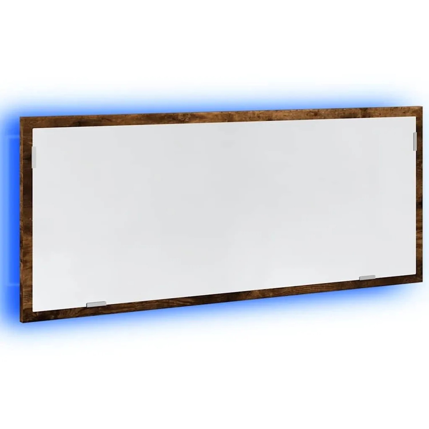 vidaXL LED-Badspiegel Räuchereiche 100x8,5x37 cm Holzwerkstoff 856272