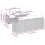 vidaXL Garten-Sofagarnitur, 6-teilig, beige Poly Rattan mit Maßen. Ideal für Terrasse und Garten.