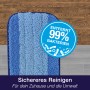 Bona Mikrofaser Reinigungs-Pad mit Zwei-Zonen-Design in Blau und Weiß. Entfernt 99% der Bakterien.