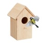 Relaxdays Nistkasten Kiefernholz Natur Aufklappbar 25,5 cm x 17 cm x 16 cm 0,6 kg