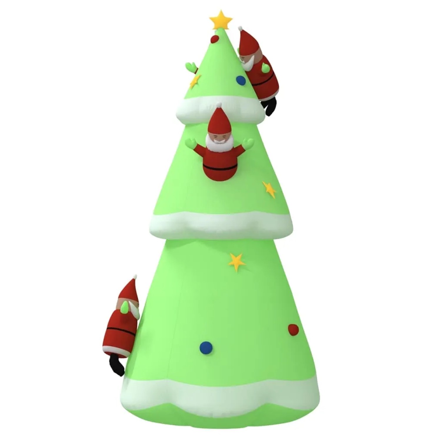 vidaXL Aufblasbarer Weihnachtsbaum mit LEDs 500 cm 345295