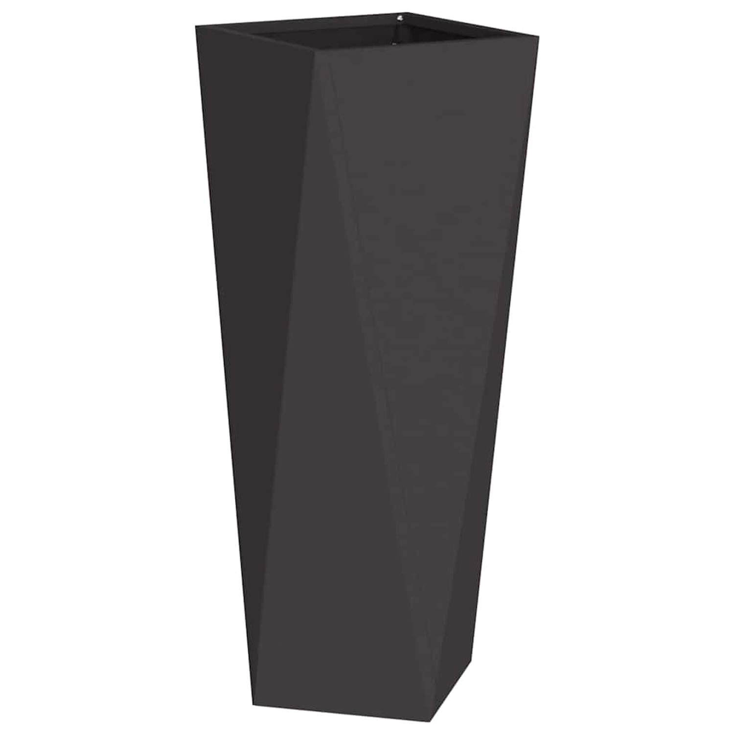 vidaXL Pflanzkübel Schwarz 30 x 30 x 75 cm Stahl 883766 günstig online kaufen