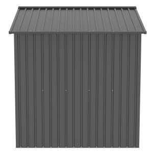 Tepro Metallgerätehaus Flex Shed X-Large in Anthrazit, Gartenhaus aus Stahlblech.
