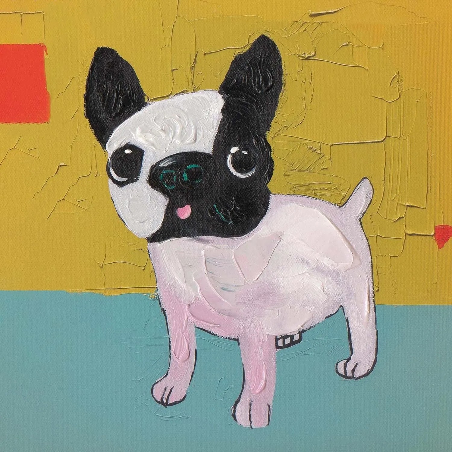 Art Universe Leinwandbild Small Bully 40 x 40 cm