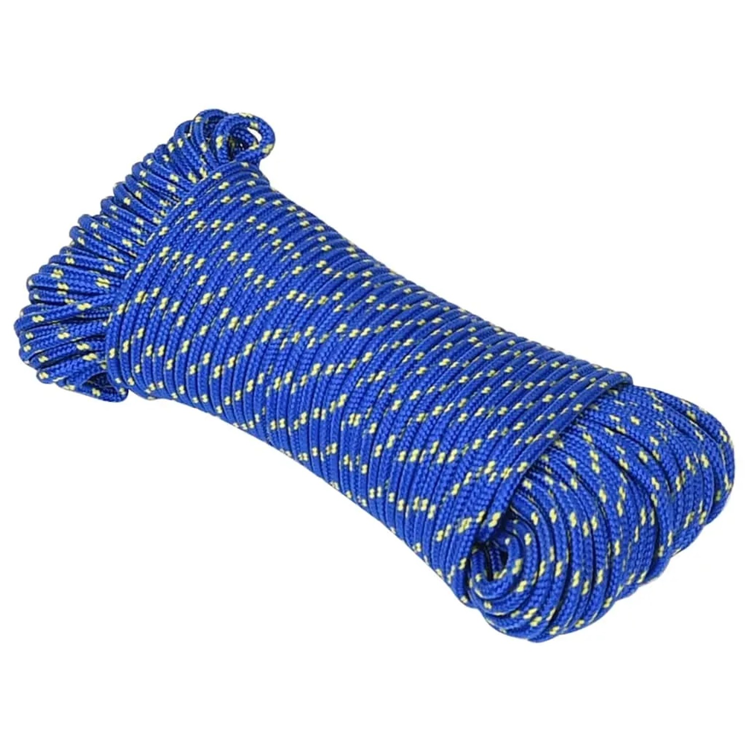 vidaXL Bootsseil Blau 4 mm 25 m Polypropylen 152433
