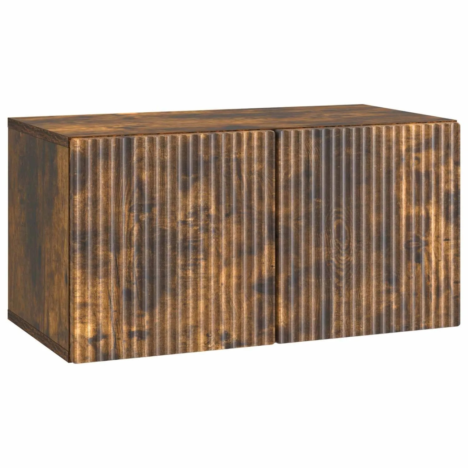 vidaXL Wandmontierter TV-Schrank Geräucherte Eiche 59,5 x 31 x 30 cm 898540