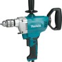 Makita Bohrmaschine DS4012J (750 W) mit Koffer, blau-schwarz, mit Zusatzhandgriff und Bohrfutter.