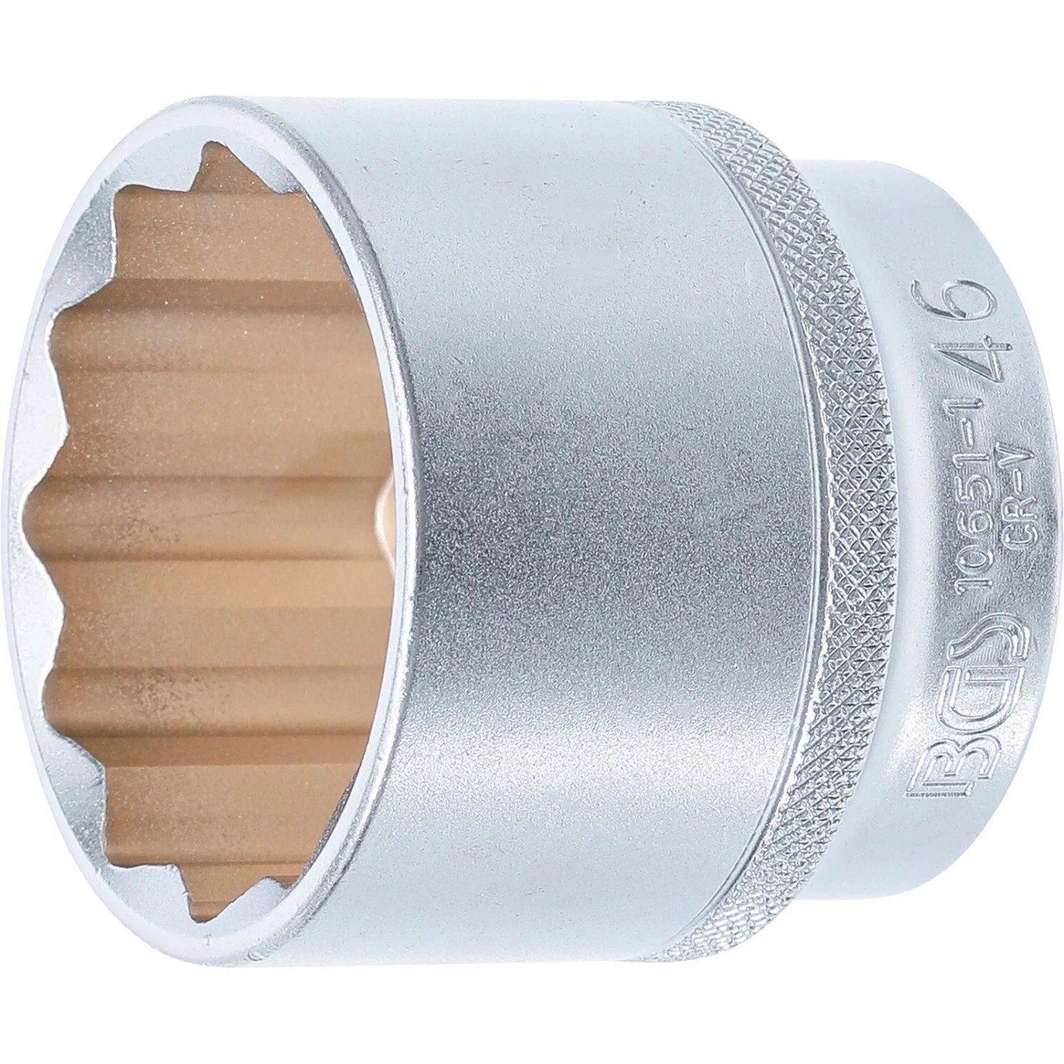 BGS Steckschlüssel Einsatz Zwölfkant Antrieb Innenvierkant 12 5 Mm  1 2 Zoll  SW 46 Mm 10651 1