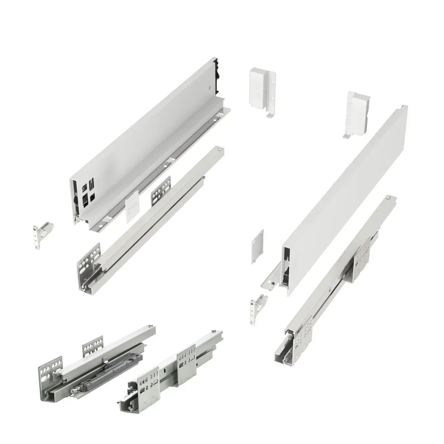 SOTECH Schubladensystem JUNKER SLIM Push To Open Weiß H 84 mm L 300 mm Bis 35 Kg Belastbar