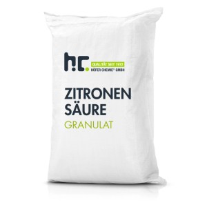 Sack Höfer Chemie Zitronensäure Granulat 25kg, vielseitig einsetzbares Reinigungsmittel.