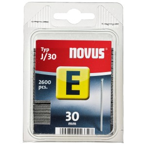 Novus Nägel Typ J, 30 mm, 2600 Stück, verzinkt für Handtacker, Elektrotacker und Akkutacker.