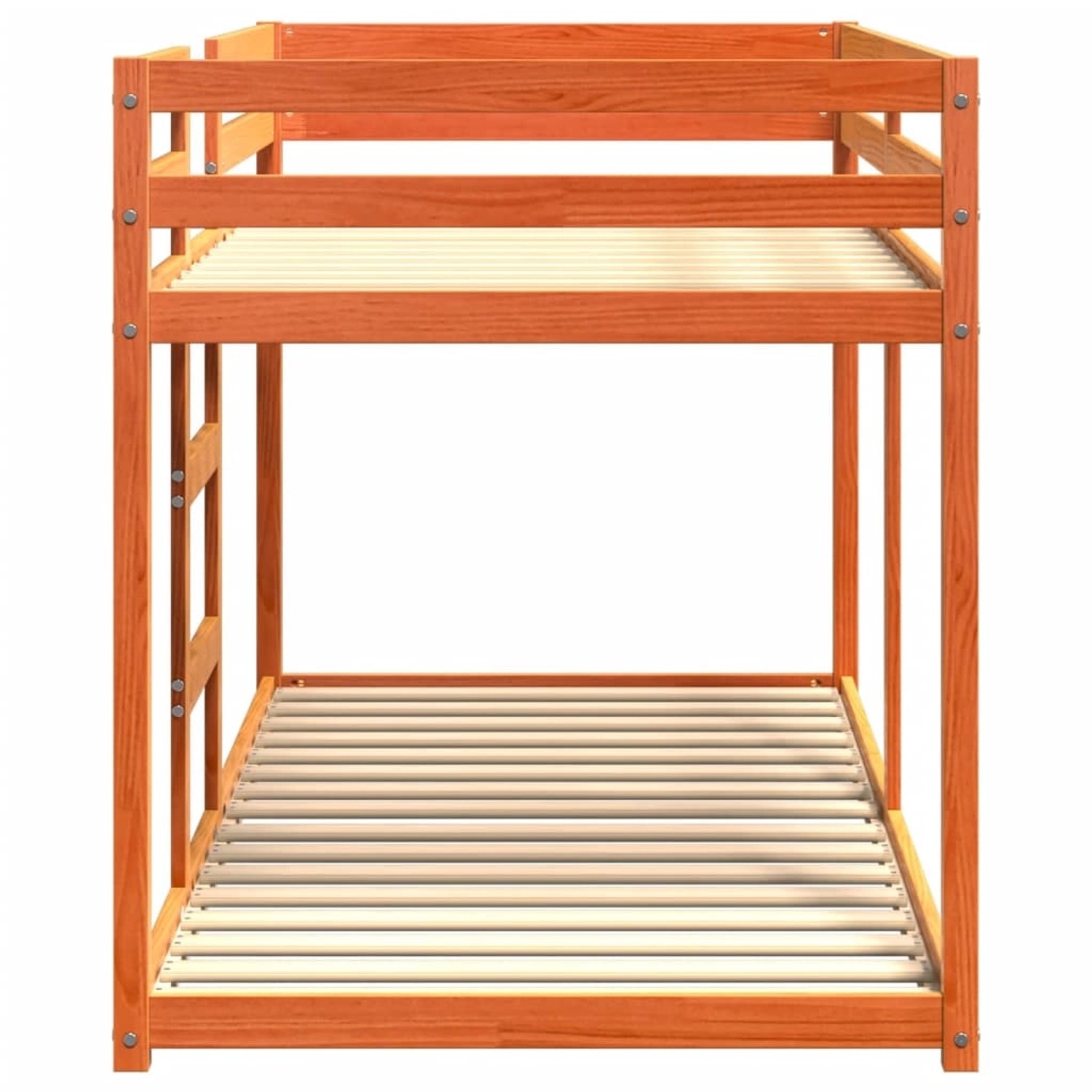 vidaXL Etagenbett, Wachsbraun, 90x200 cm, Kiefer Massivholz. Platzsparendes Bett für Kinderzimmer.