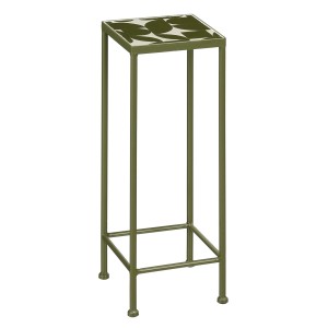 Quadratischer, grüner Mica Decorations Beistelltisch Bologna, 55x20x20 cm, Gartendeko.