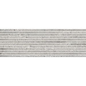 Cersanit Moonrow Wandfliese, graue Steingutfliese mit Struktur, 29x89 cm, für Innenräume.