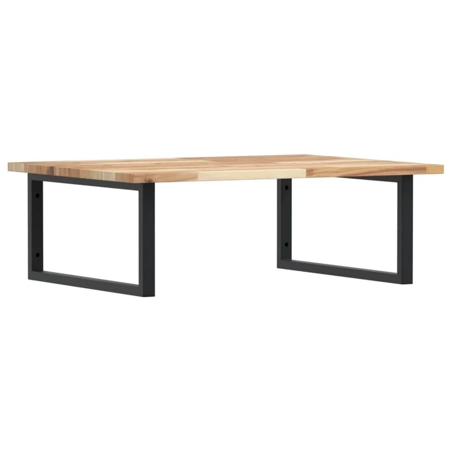 vidaXL Waschbeckenregal Wandmontage Stahl und Akazienholz 3302893