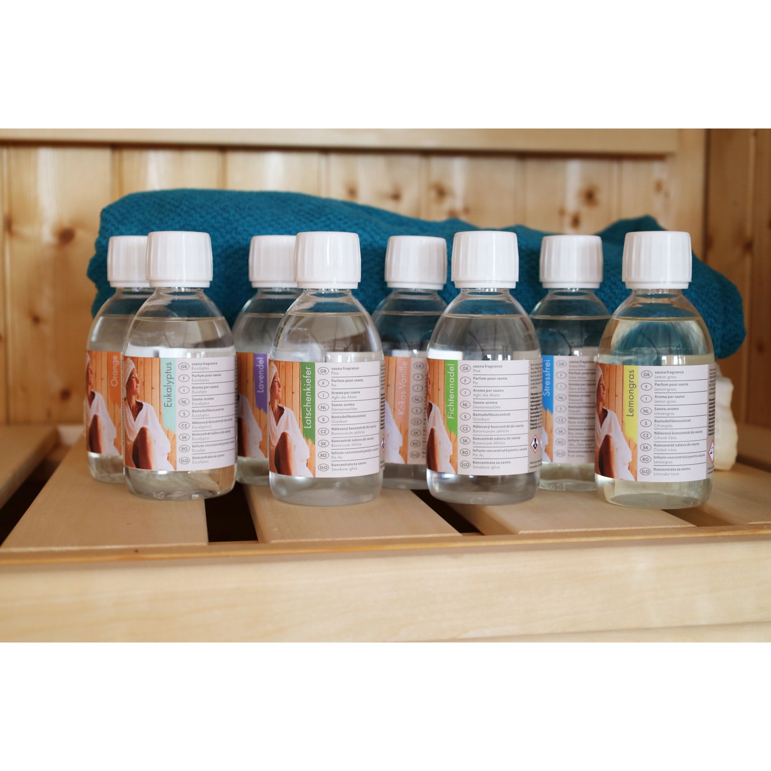 Karibu Saunaduft Kokos-Vanille, 250ml Flasche für Saunaöfen & Zubehör.