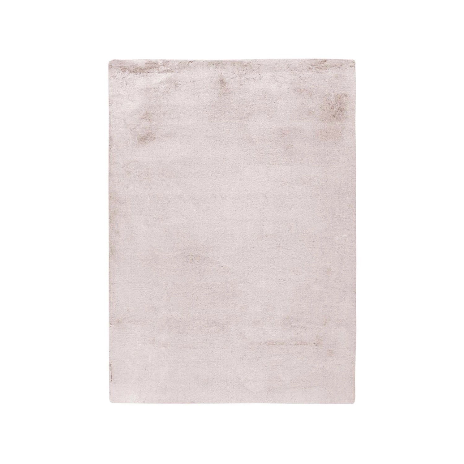 MeGusta Hochflorteppich Creme Weiß Uni Modern  120 x 170 cm