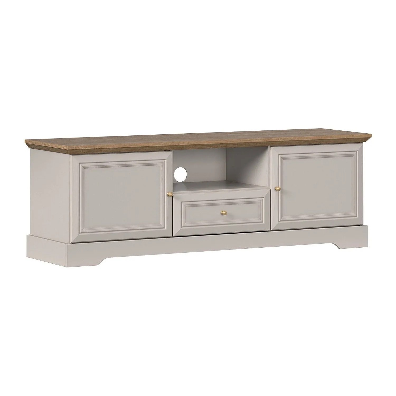 Vente-unique Tv-Board Zarula Beige  Naturfarben Hell 154.7 cm