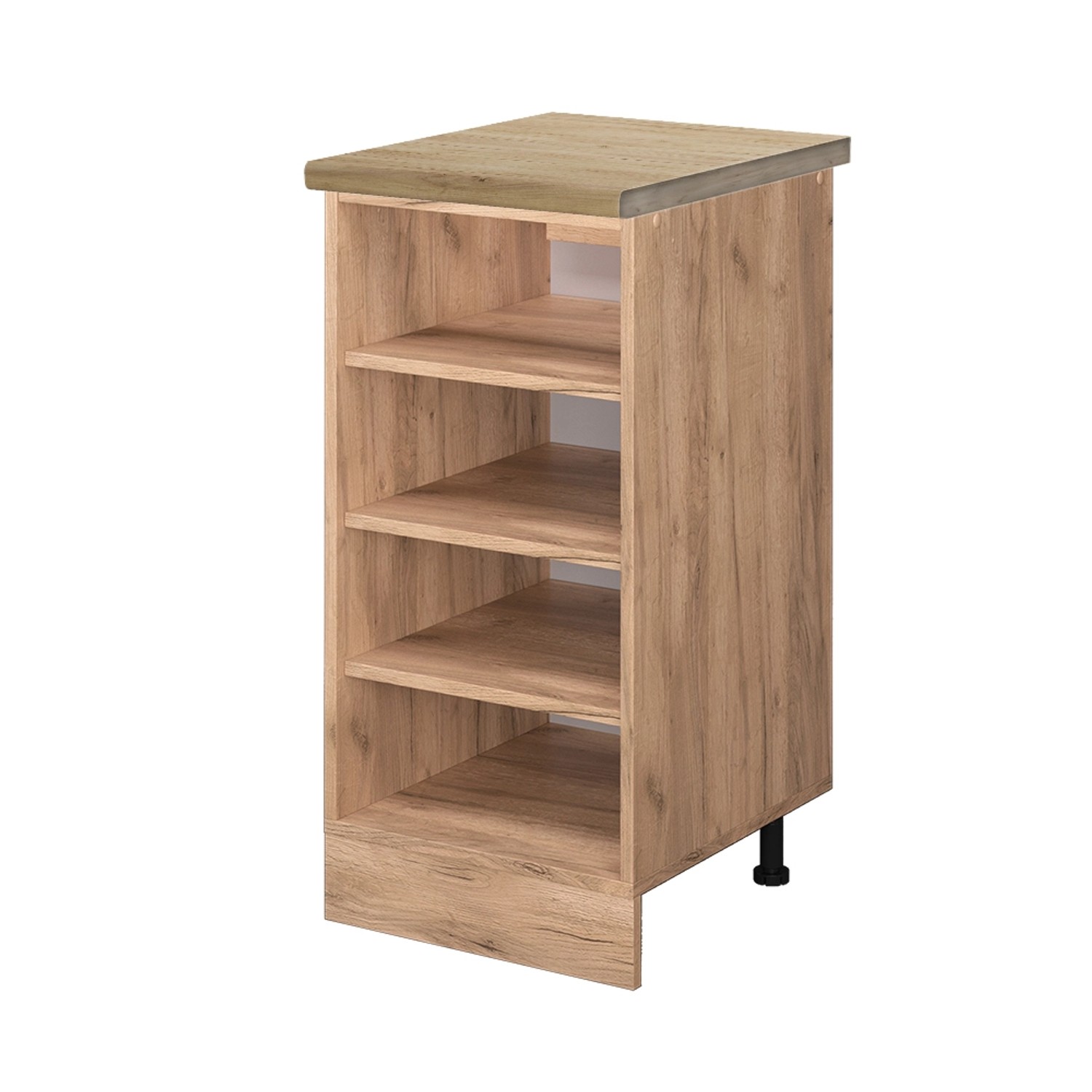Vicco Küchenregal R-Line Offener Küchenschrank Goldkraft Eiche 40 cm AP Eiche