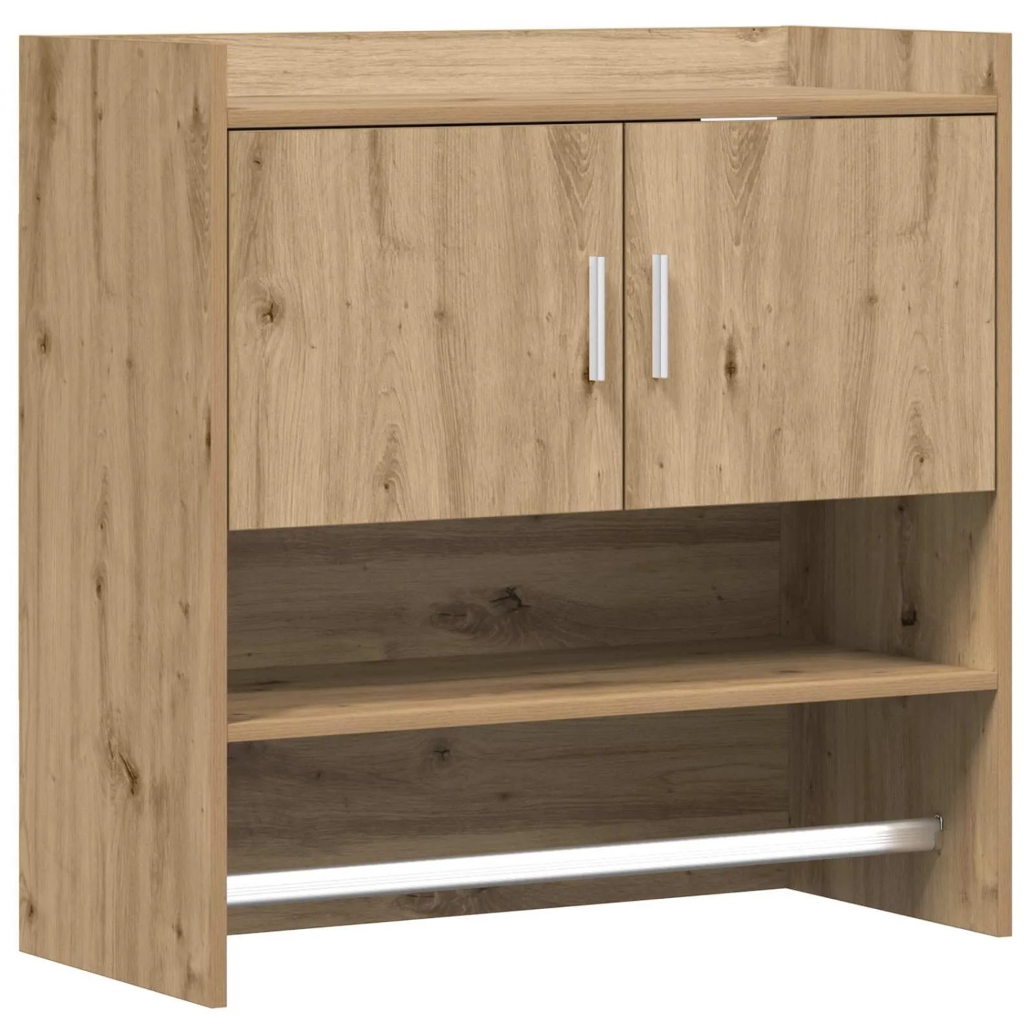 vidaXL Wandregal Wandhalterung Artisan-Eiche 80 x 36 x 80 cm 8011386