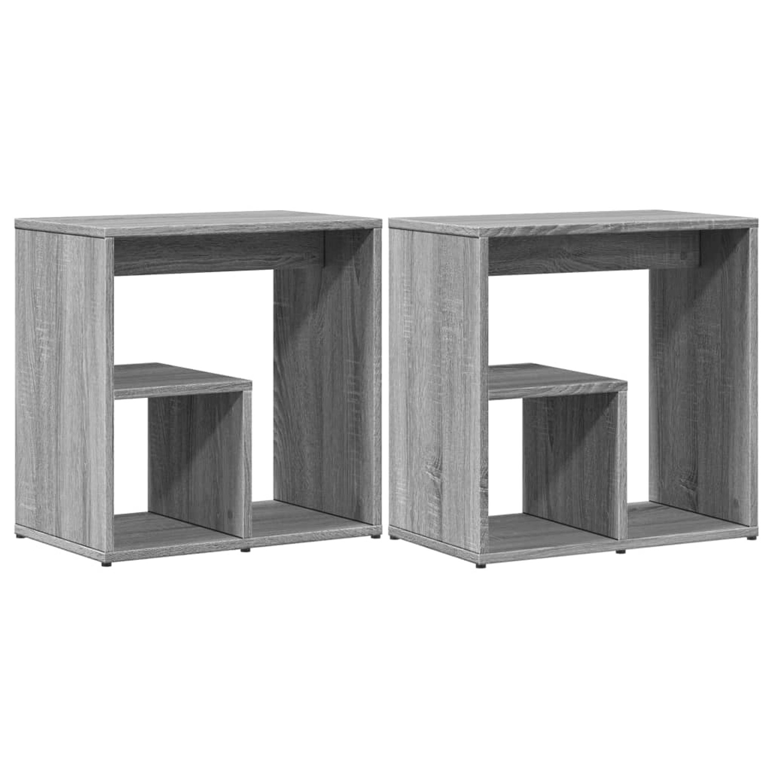 vidaXL Beistelltische 2 Stk Grau Sonoma 50x30x50 cm Holzwerkstoff 840566 günstig online kaufen
