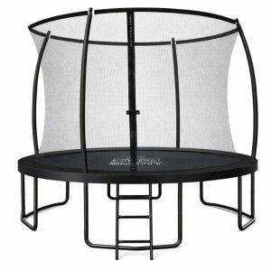 Zero Gravity Trampolin Outdoor 305cm TÜV GS Smartes Klappnetz mit Leiter und Bodenanker
