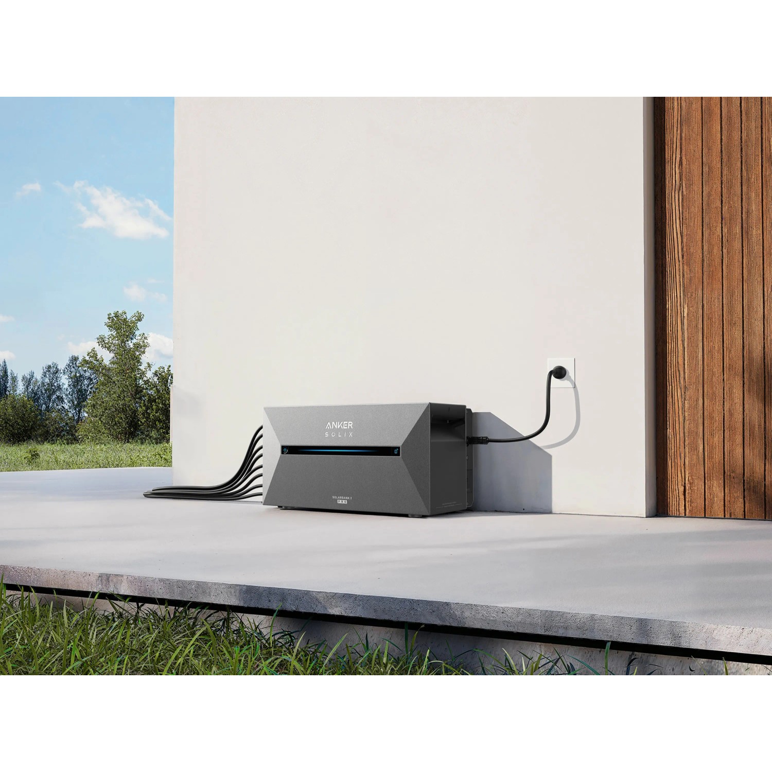 Anker Solix Solarbank 2 E1600 Pro Stromspeicher für Balkonkraftwerke, graues Gehäuse.