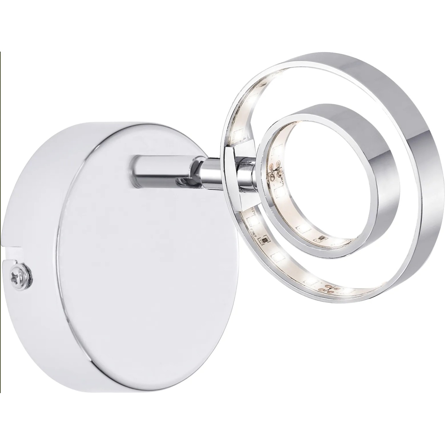 Moderner OBI LIGHTING LED-Spot Piave mit dekorativem Doppelring und Aluminium-Basis.