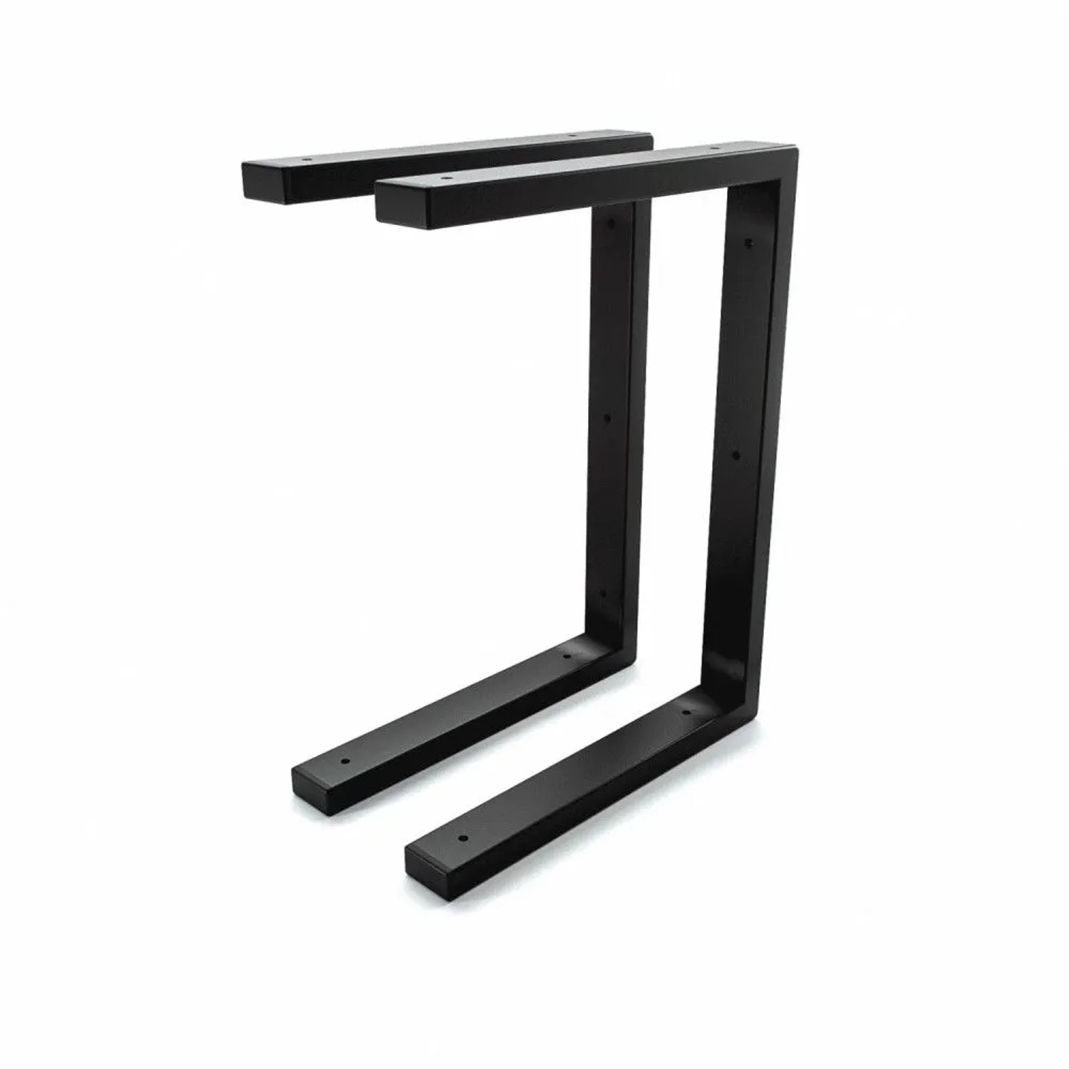 HEVVA Waschtischhalterung LAHN 30 cm Tief 2er Set Schwarz
