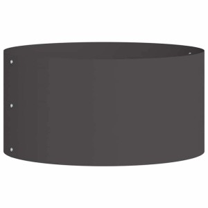 Schwarzer vidaXL Pflanzenring aus Stahl, 40x40x20 cm, für den Garten.