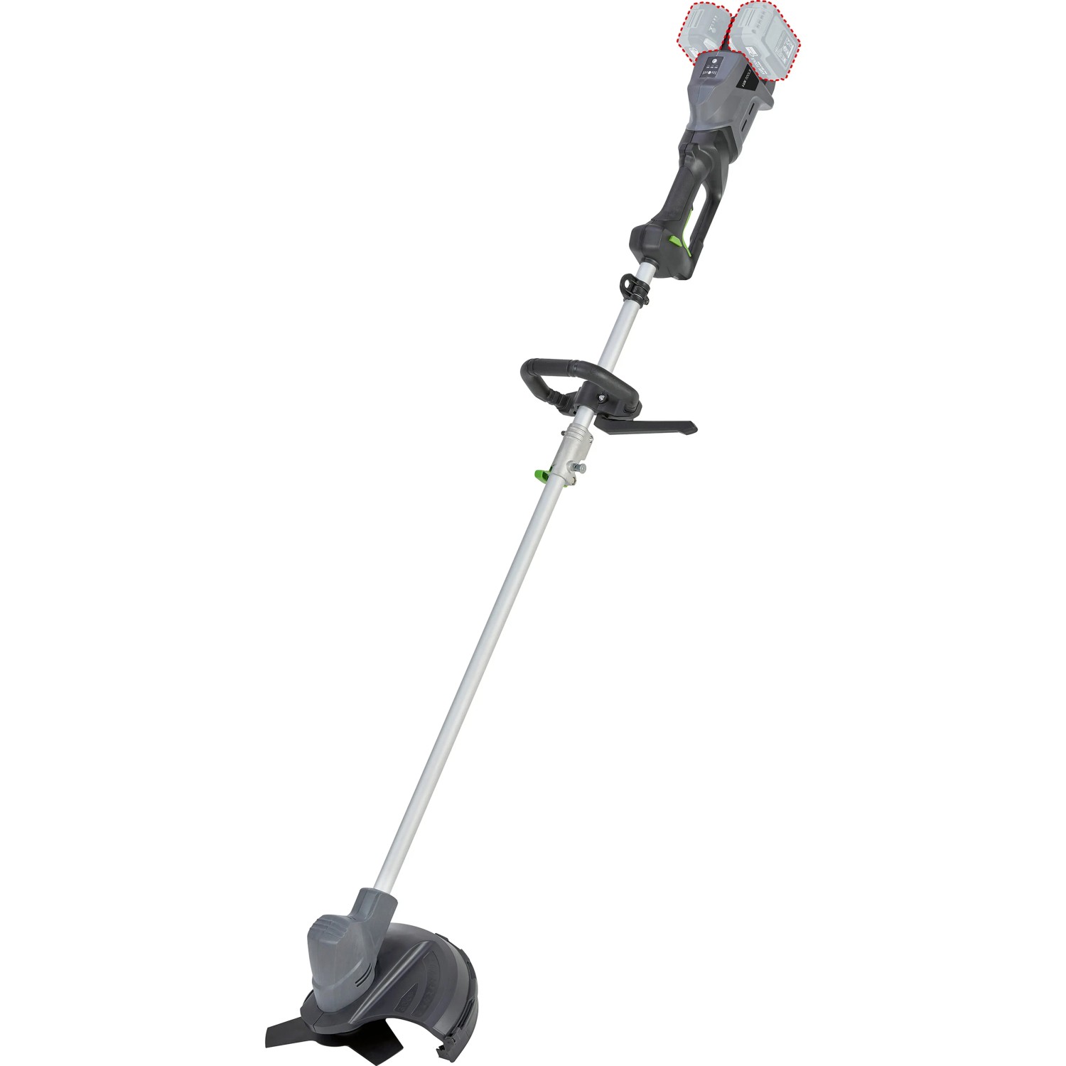 LUX-TOOLS Akku-Freischneider A-FS-2x20/30, Akku-Trimmer mit Faden und Messer für Gartenarbeiten.