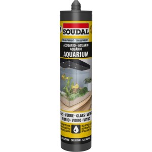 Transparente Aquariumsilikon-Kartusche (300 ml) für dichte & sichere Verklebungen im Aquarium.