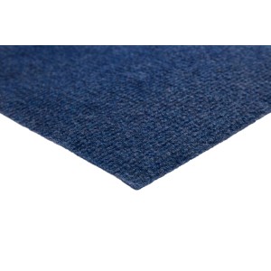 Blauer Andiamo Nadelfilz Teppichboden Milo, Detailansicht der Textur.